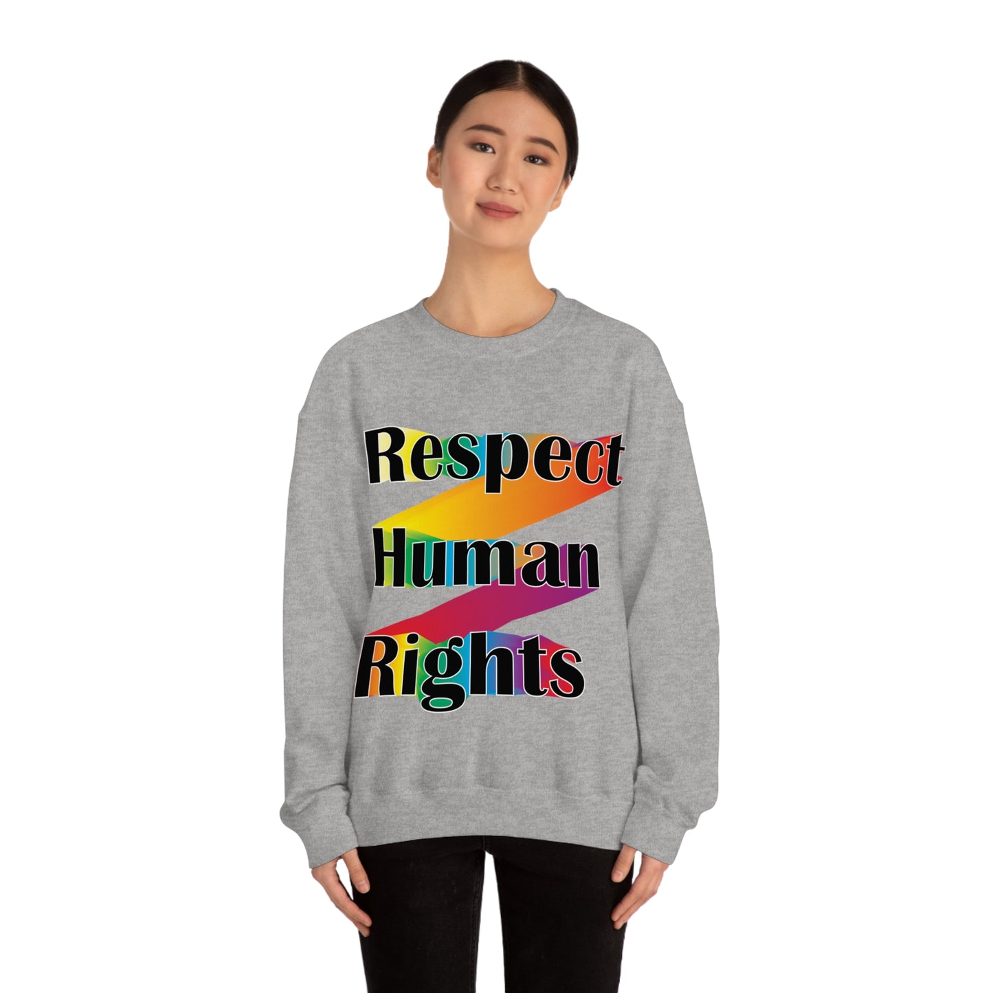 Respect Human Rights Crewneck Sweatshirt