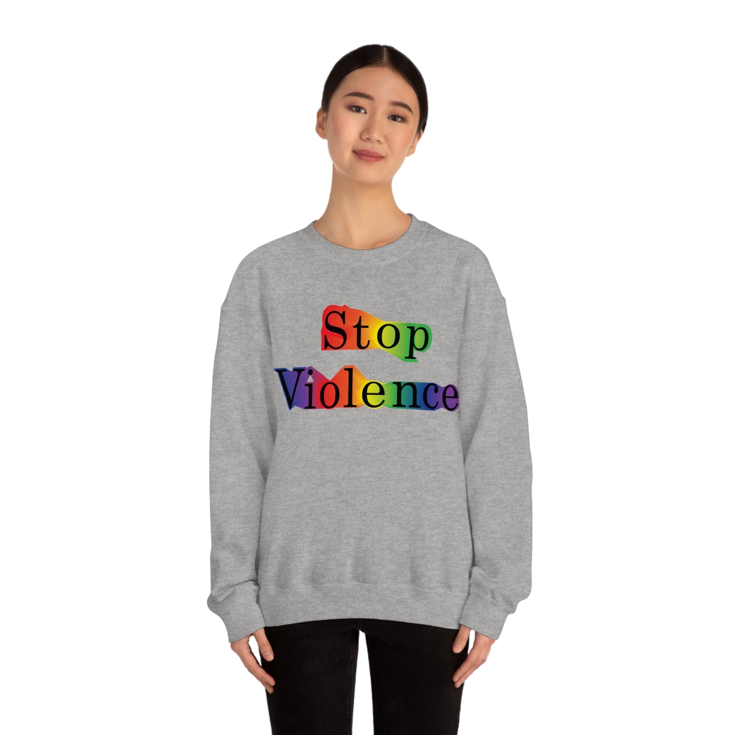 Stop Violence Crewneck Sweatshirt