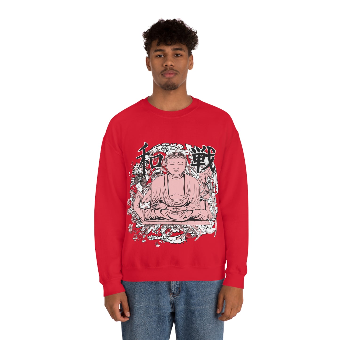 Pink Buddha Crewneck Sweatshirt