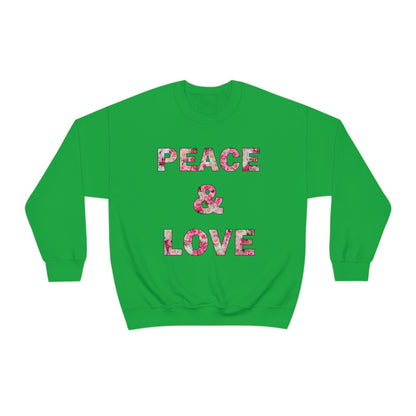 Peace & Love Crewneck Sweatshirt