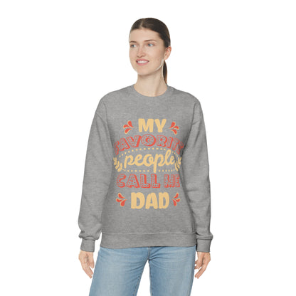 My Favorite People Call me Dad Crewneck Sweatshirt