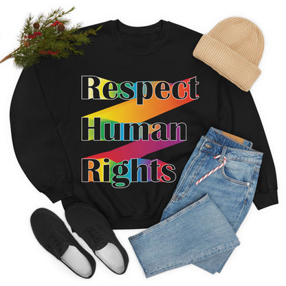 Respect Human Rights Crewneck Sweatshirt