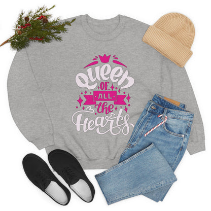 Queen of All The Hearts Crewneck Sweatshirt