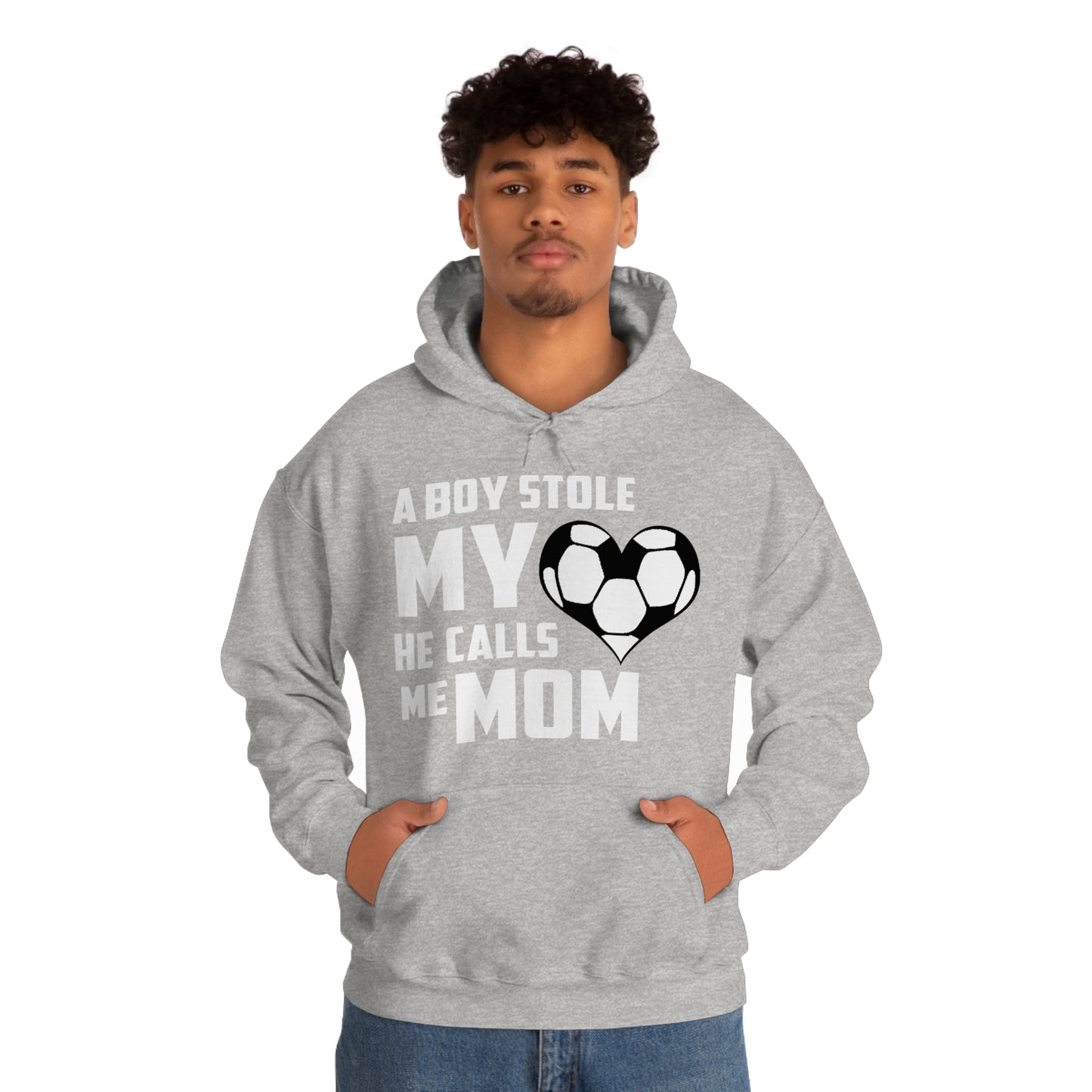 A boy stole my heart he calls me Mom Hoodie