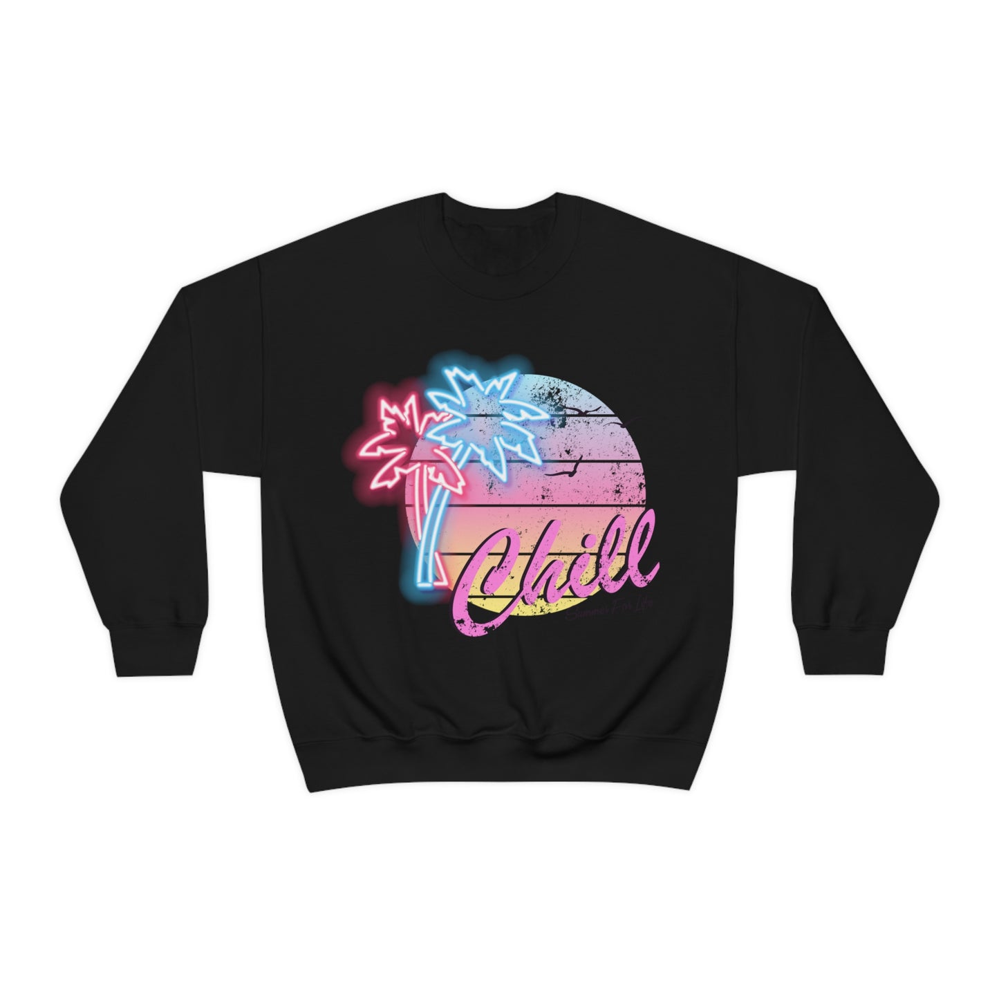 Chill Summer For Life Crewneck Sweatshirt