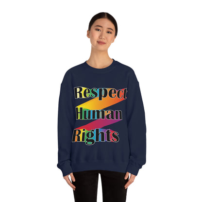 Respect Human Rights Crewneck Sweatshirt