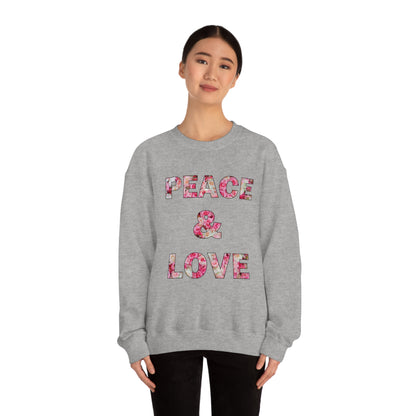 Peace & Love Crewneck Sweatshirt