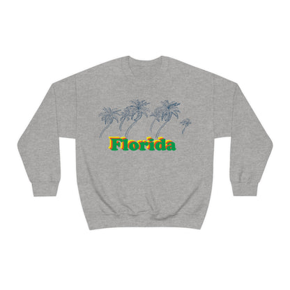 Florida Palm Tree Crewneck Sweatshirt