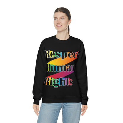 Respect Human Rights Crewneck Sweatshirt