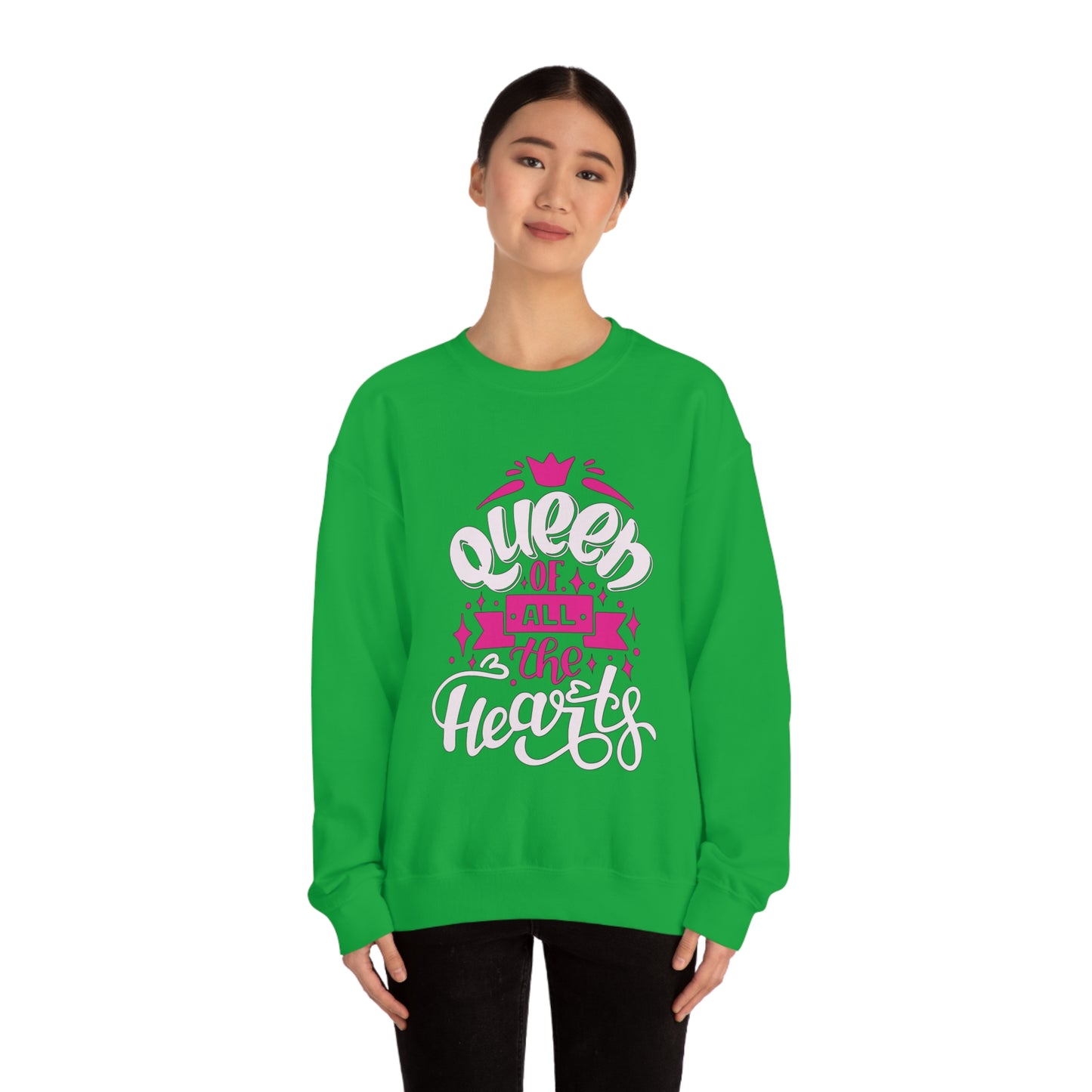 Queen of All The Hearts Crewneck Sweatshirt