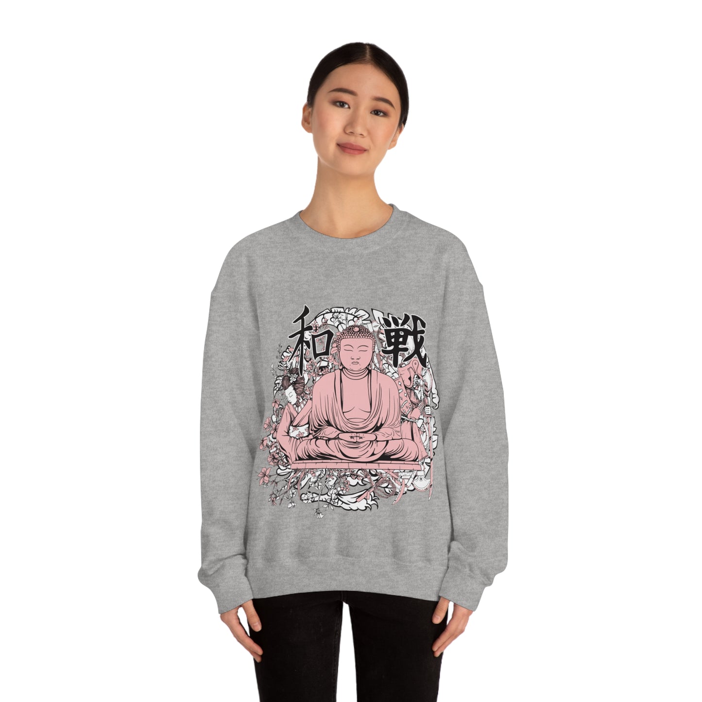 Pink Buddha Crewneck Sweatshirt