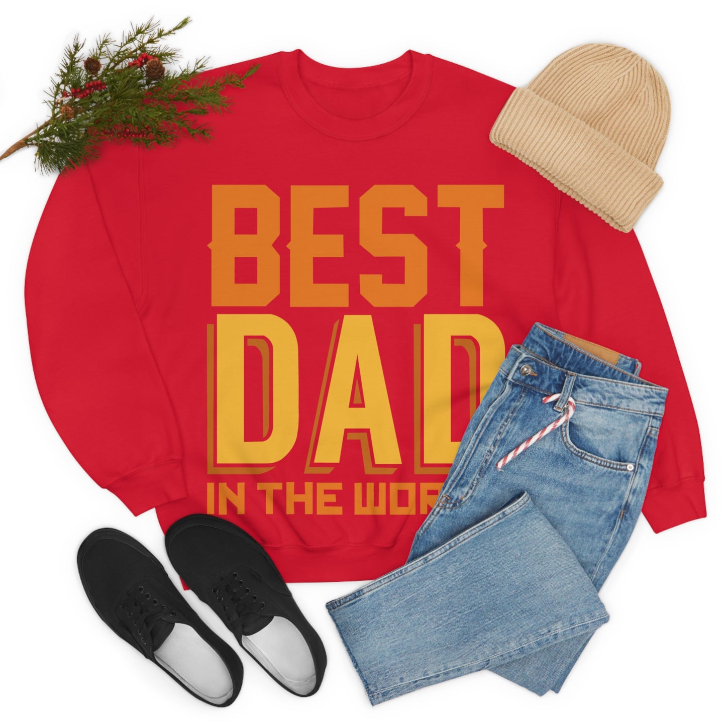 Best Dad in the world Crewneck Sweatshirt