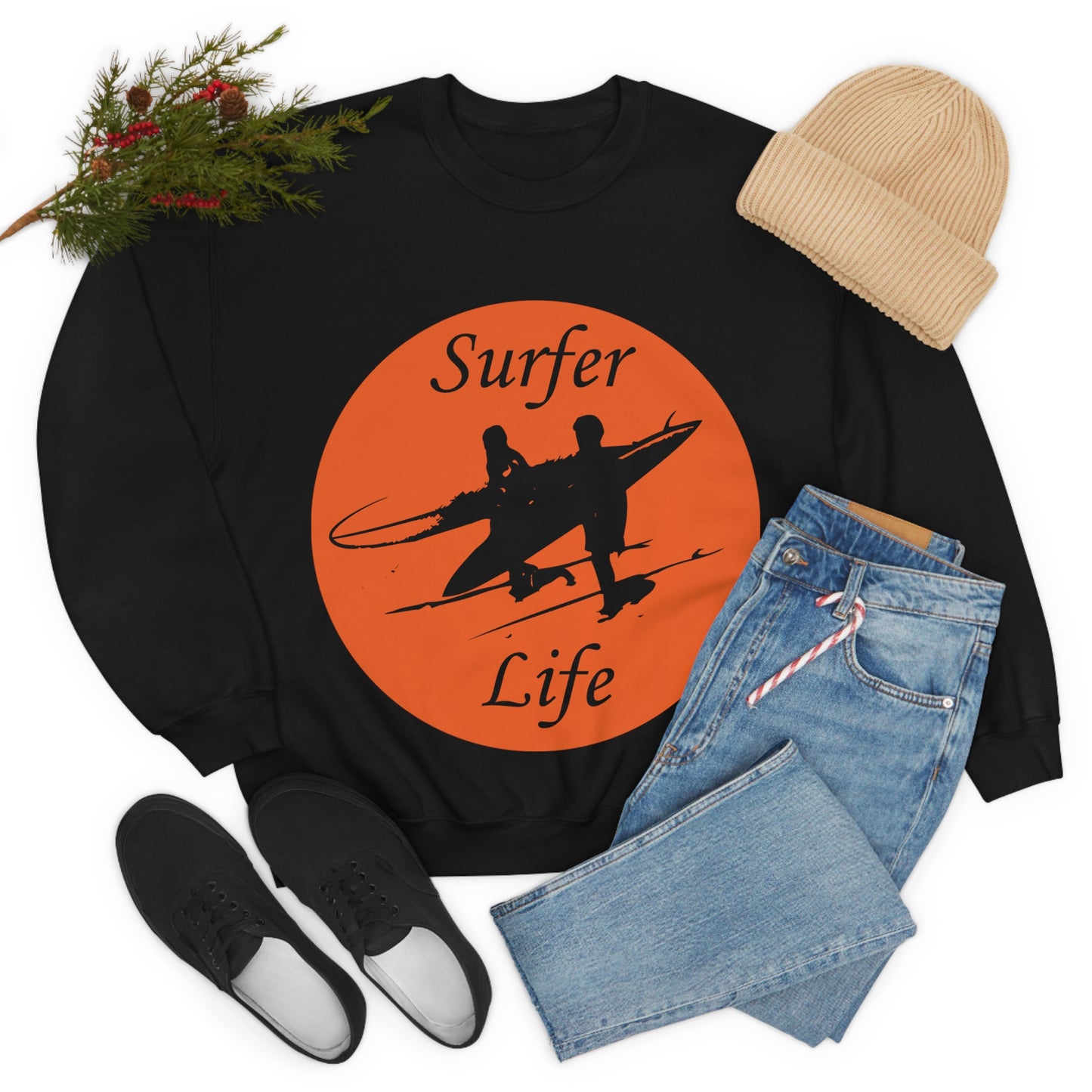 Surfer Life Crewneck Sweatshirt