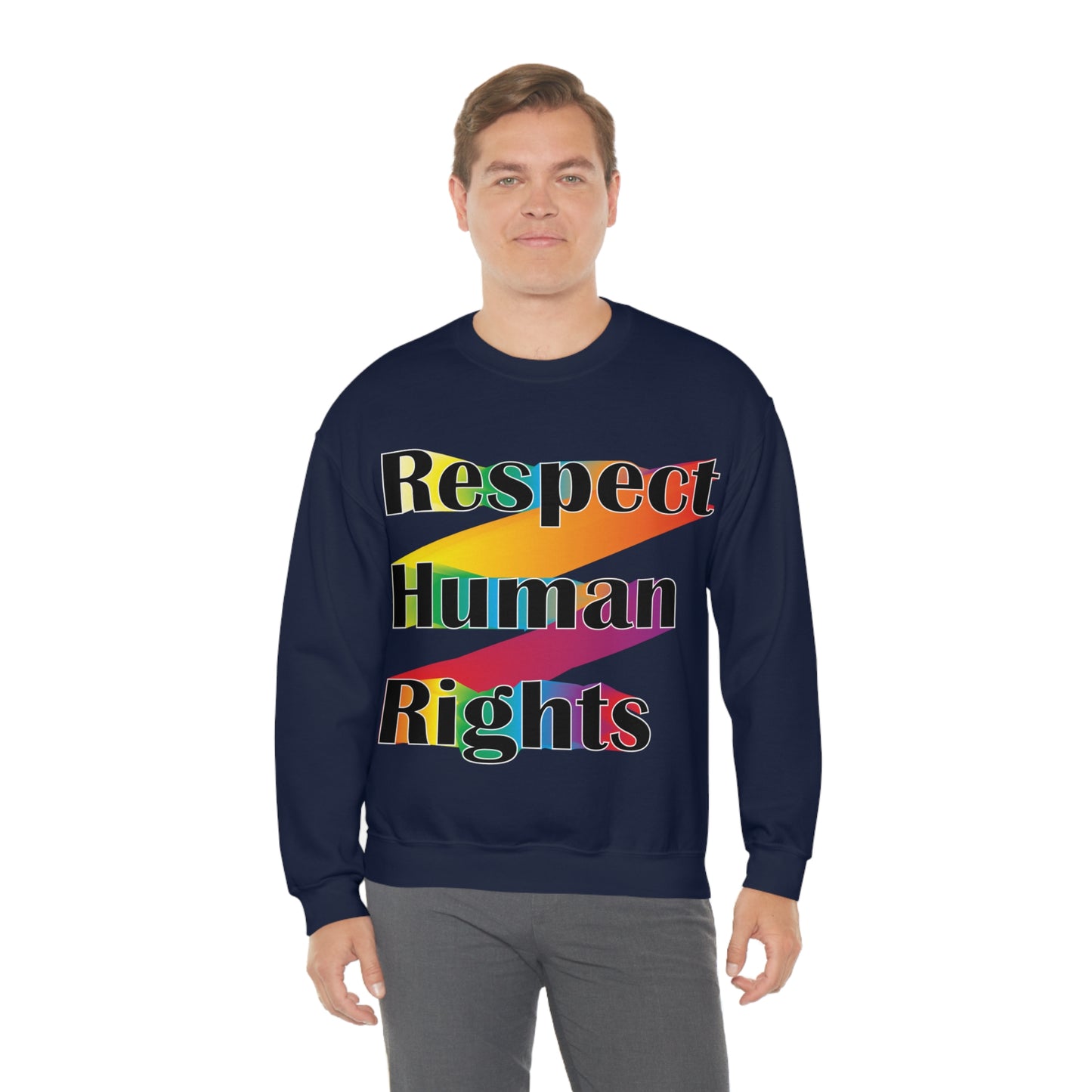 Respect Human Rights Crewneck Sweatshirt