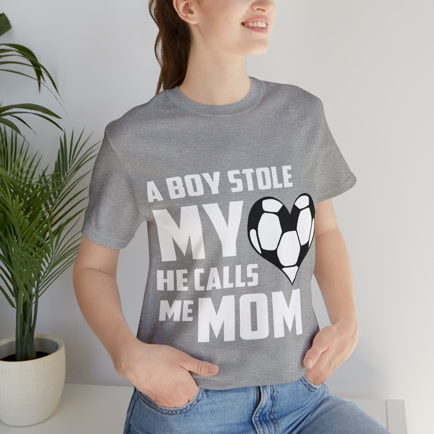 A boy stole my heart he calls me Mom T-Shirt