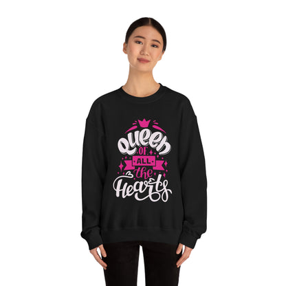 Queen of All The Hearts Crewneck Sweatshirt