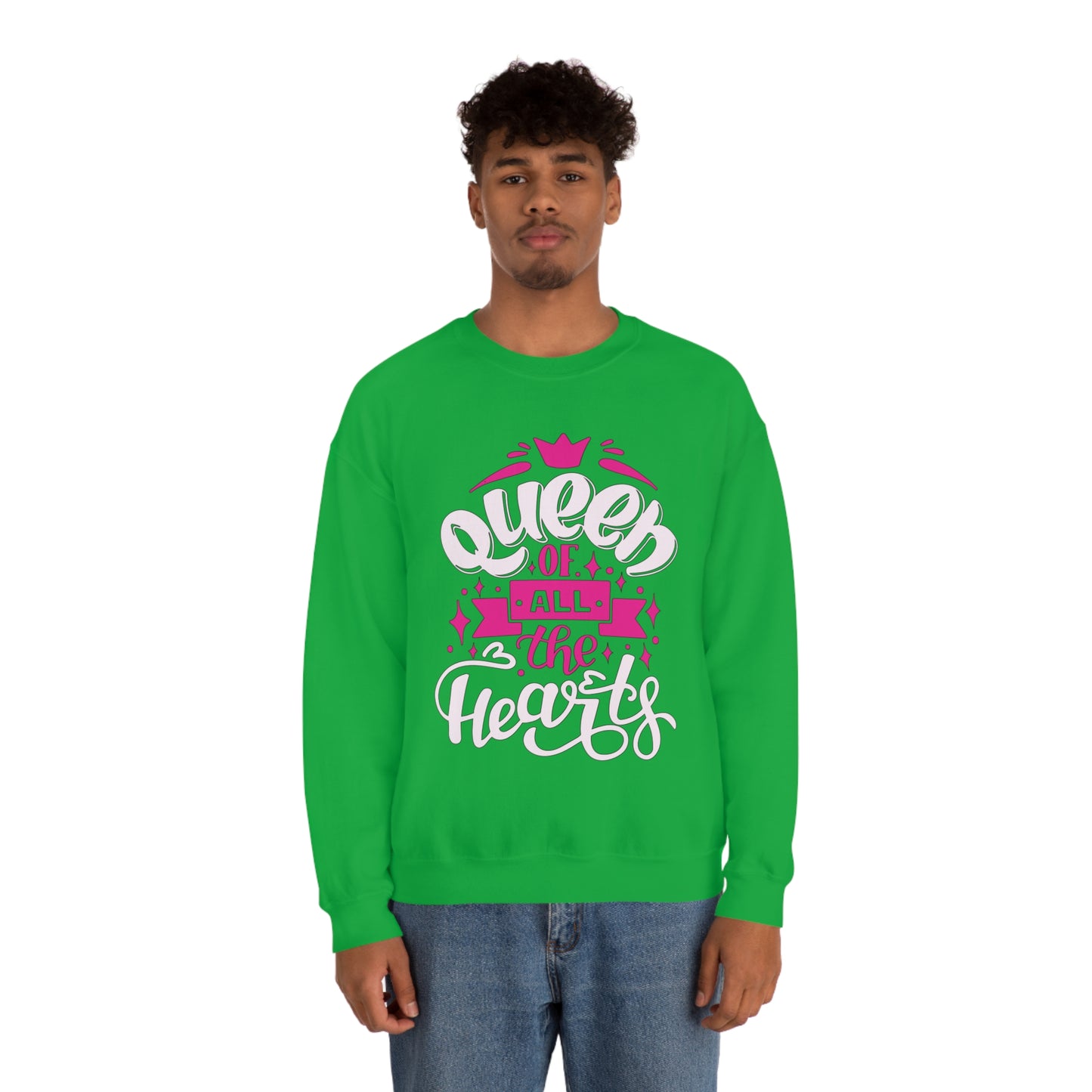 Queen of All The Hearts Crewneck Sweatshirt