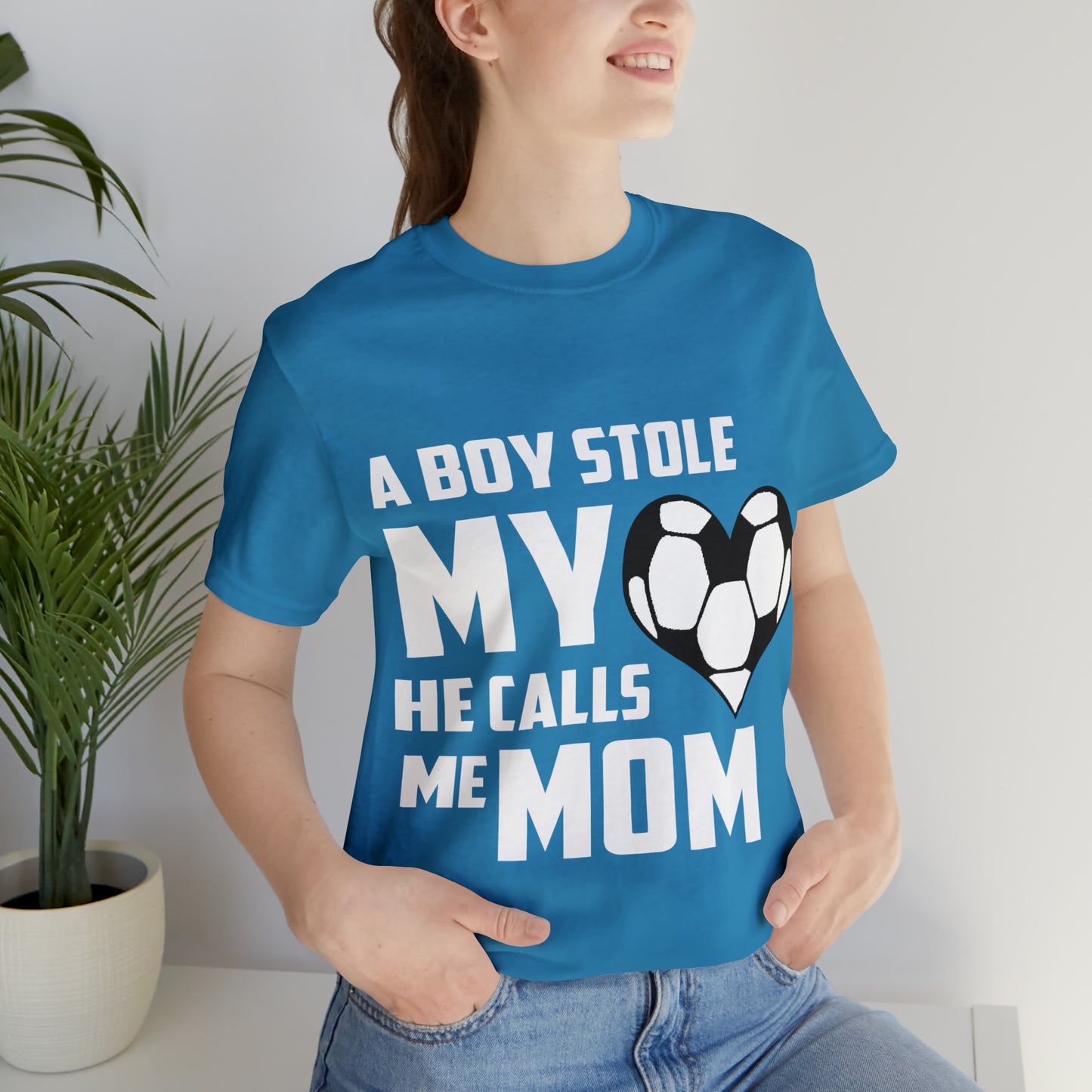 A boy stole my heart he calls me Mom T-Shirt