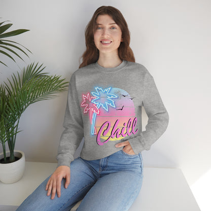 Chill Summer For Life Crewneck Sweatshirt