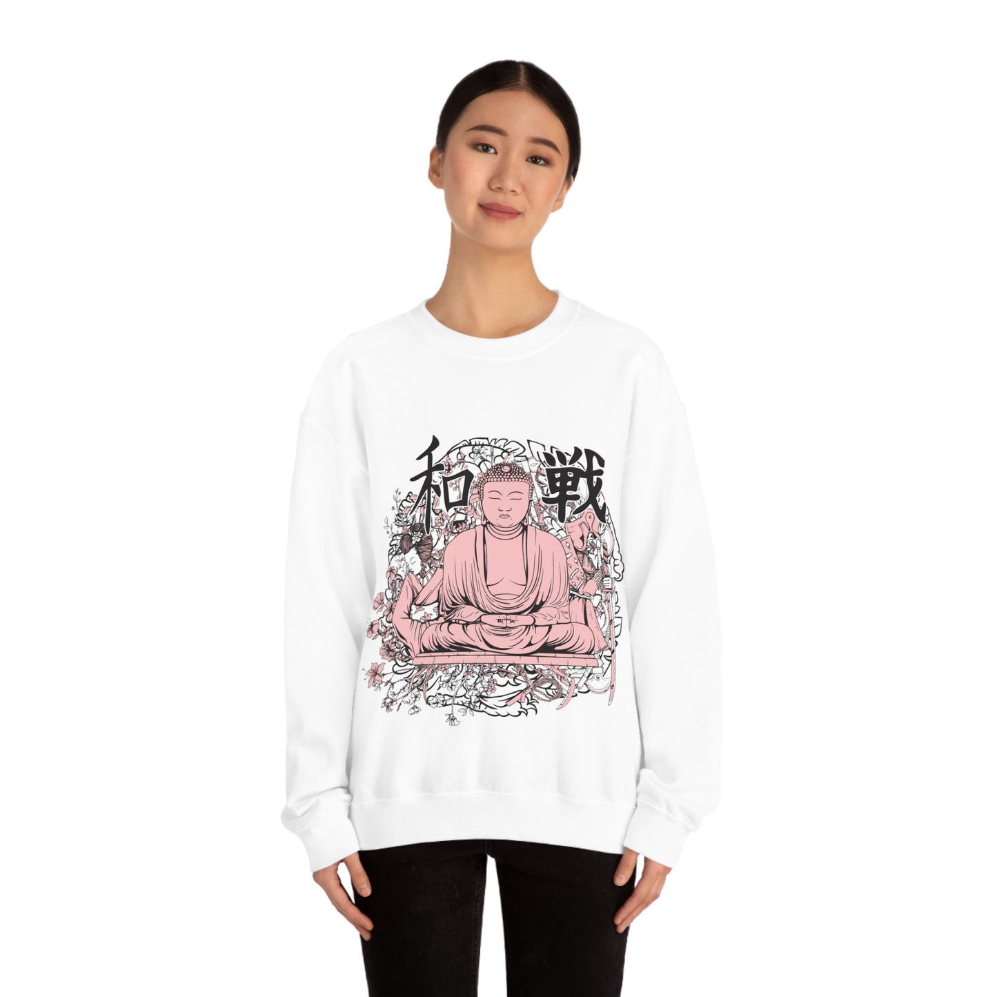 Pink Buddha Crewneck Sweatshirt