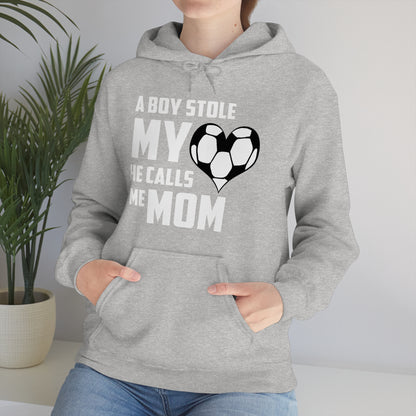 A boy stole my heart he calls me Mom Hoodie