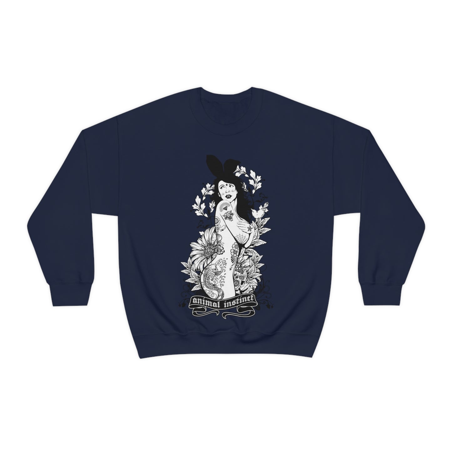 Animal instinct Tattoo Crewneck Sweatshirt