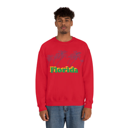 Florida Palm Tree Crewneck Sweatshirt