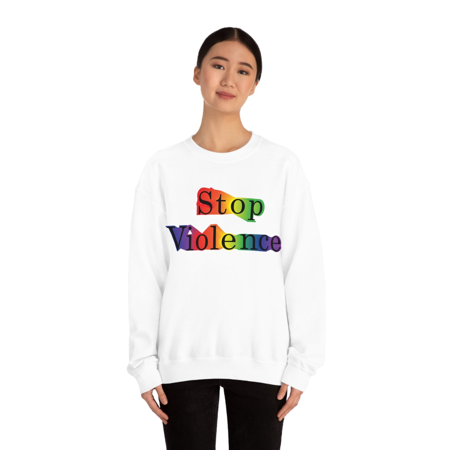 Stop Violence Crewneck Sweatshirt