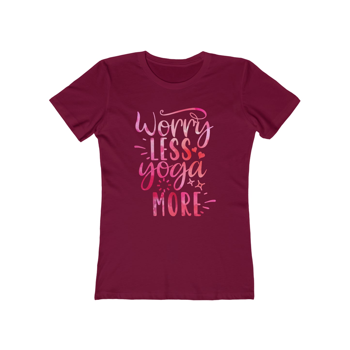 Worry Less Yoga More Woman Tee shirt