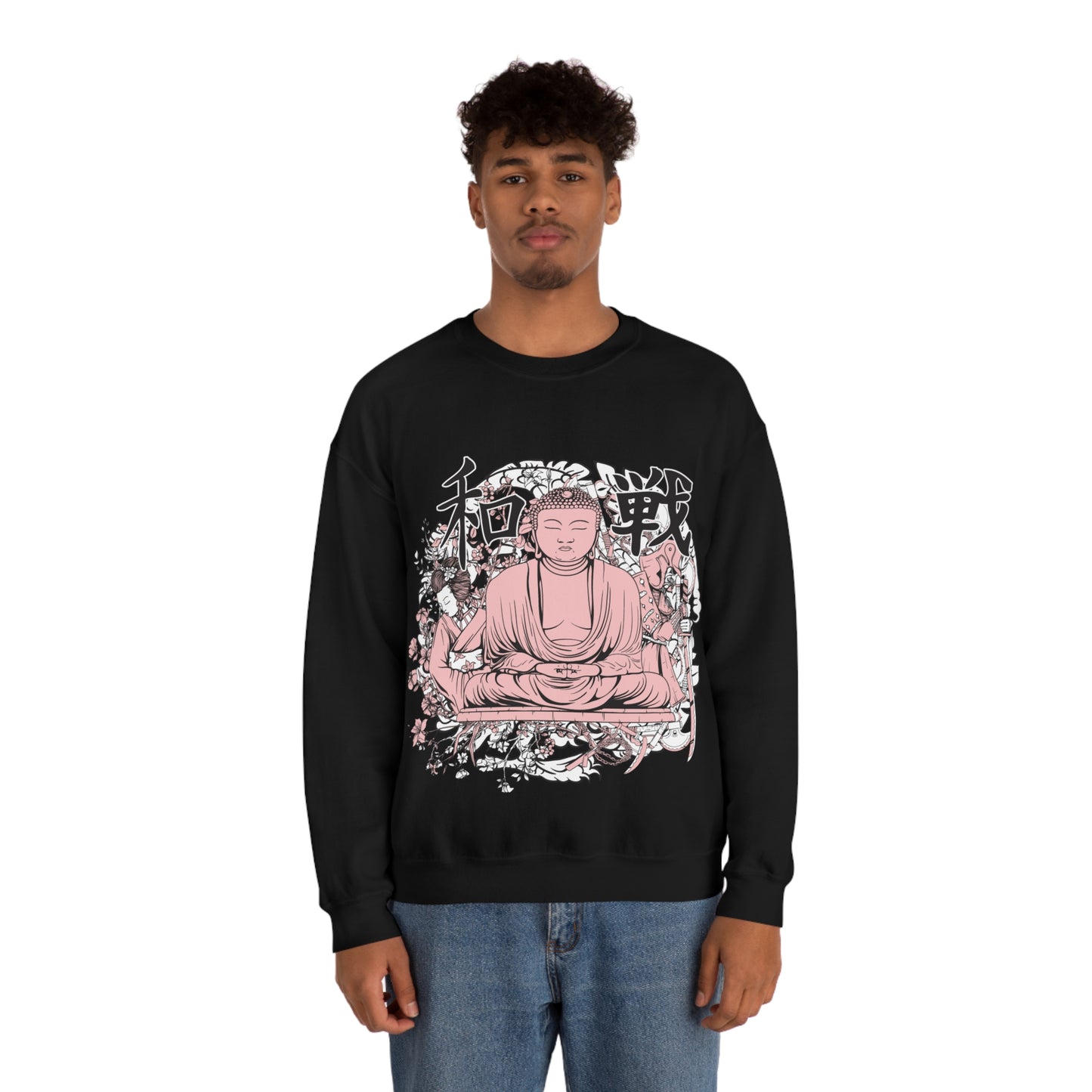 Pink Buddha Crewneck Sweatshirt