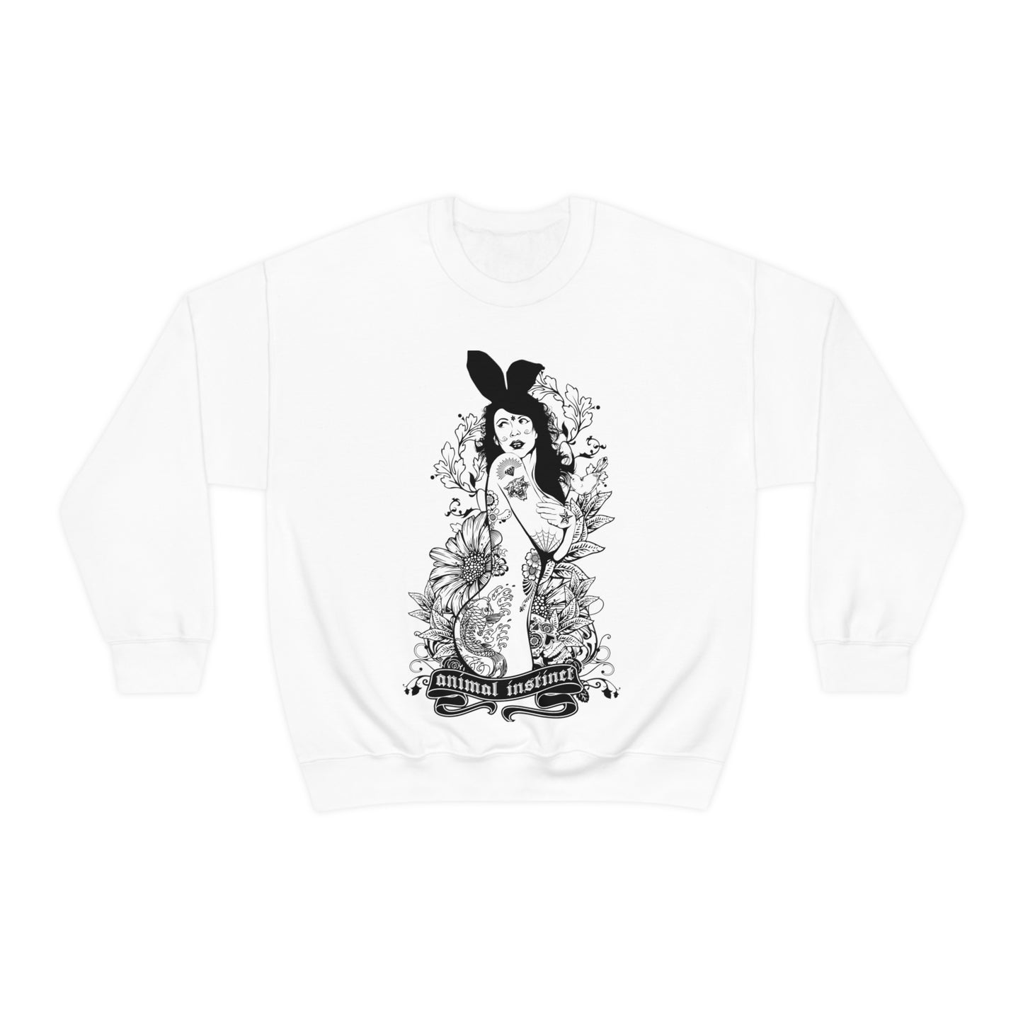 Animal instinct Tattoo Crewneck Sweatshirt