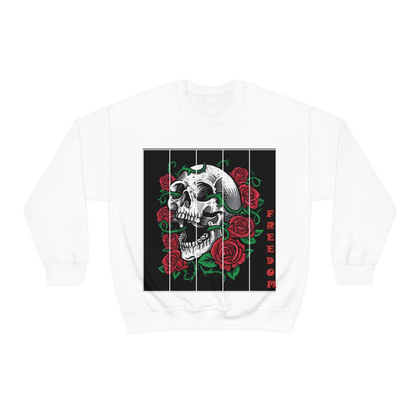 Freedom Death Roses Crewneck Sweatshirt