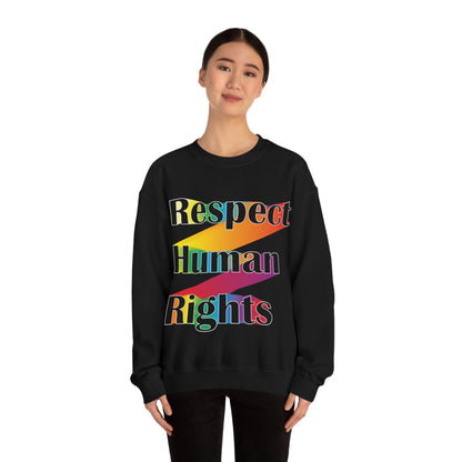 Respect Human Rights Crewneck Sweatshirt