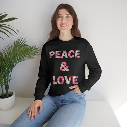 Peace & Love Crewneck Sweatshirt