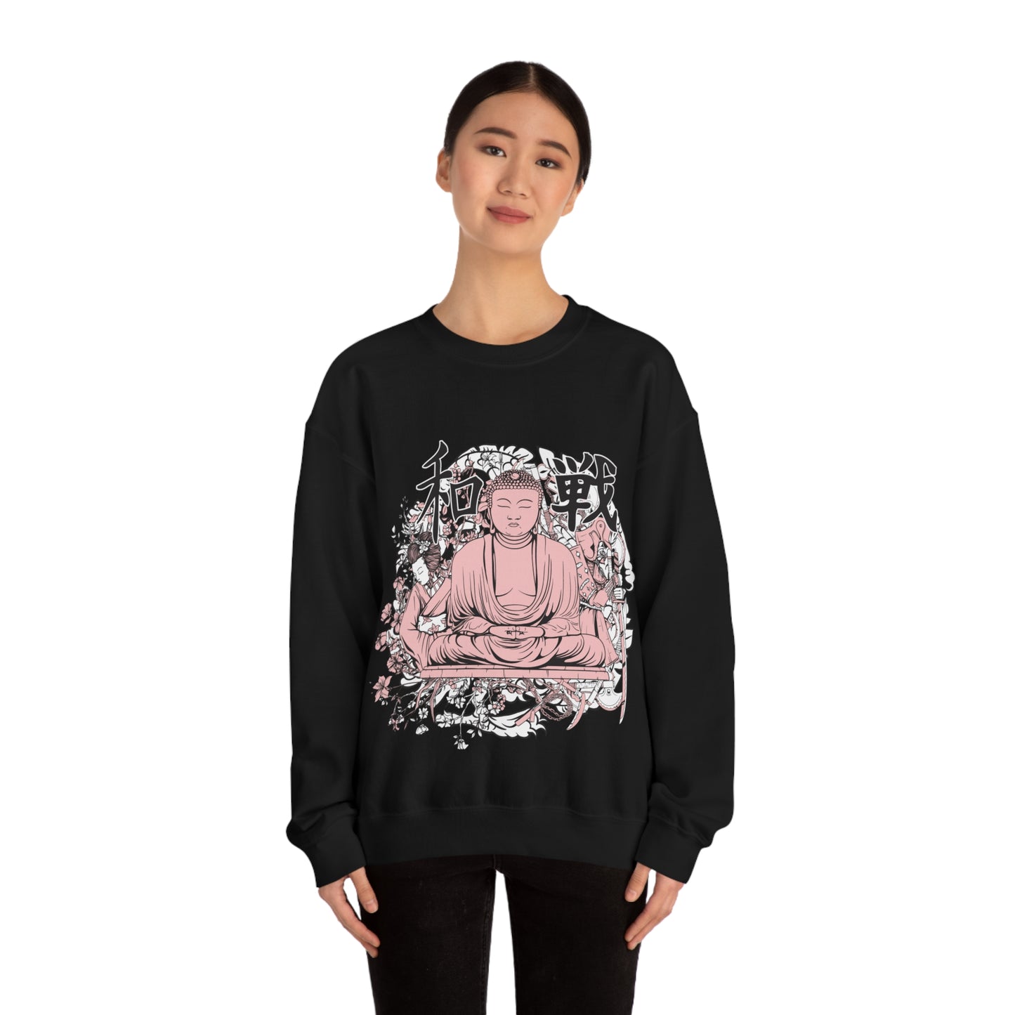 Pink Buddha Crewneck Sweatshirt