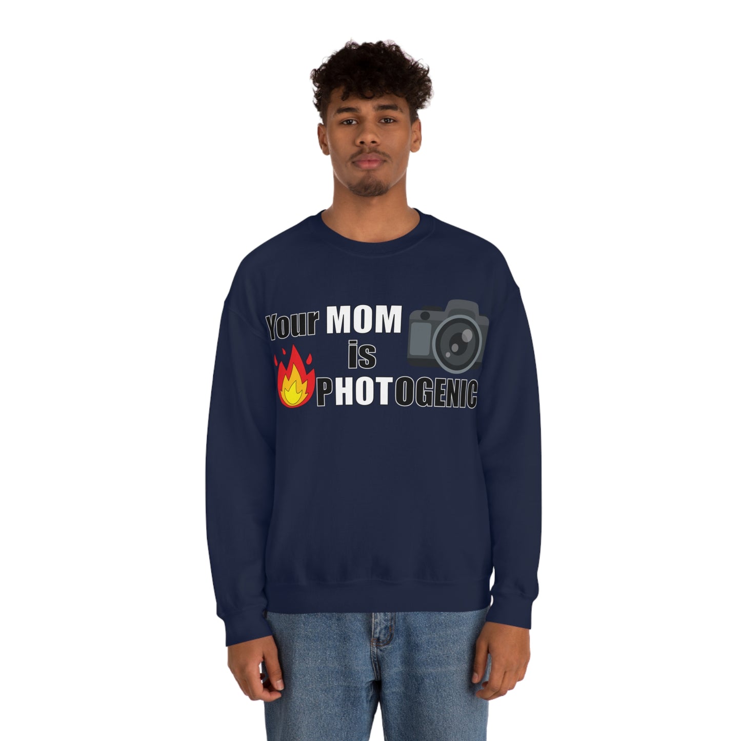 Your Mom is pHOTogenic Hot Crewneck Sweatshirt