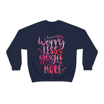 Worry Less Yoga More Crewneck Sweatshirt