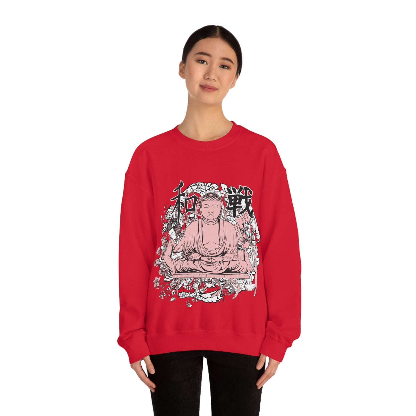 Pink Buddha Crewneck Sweatshirt