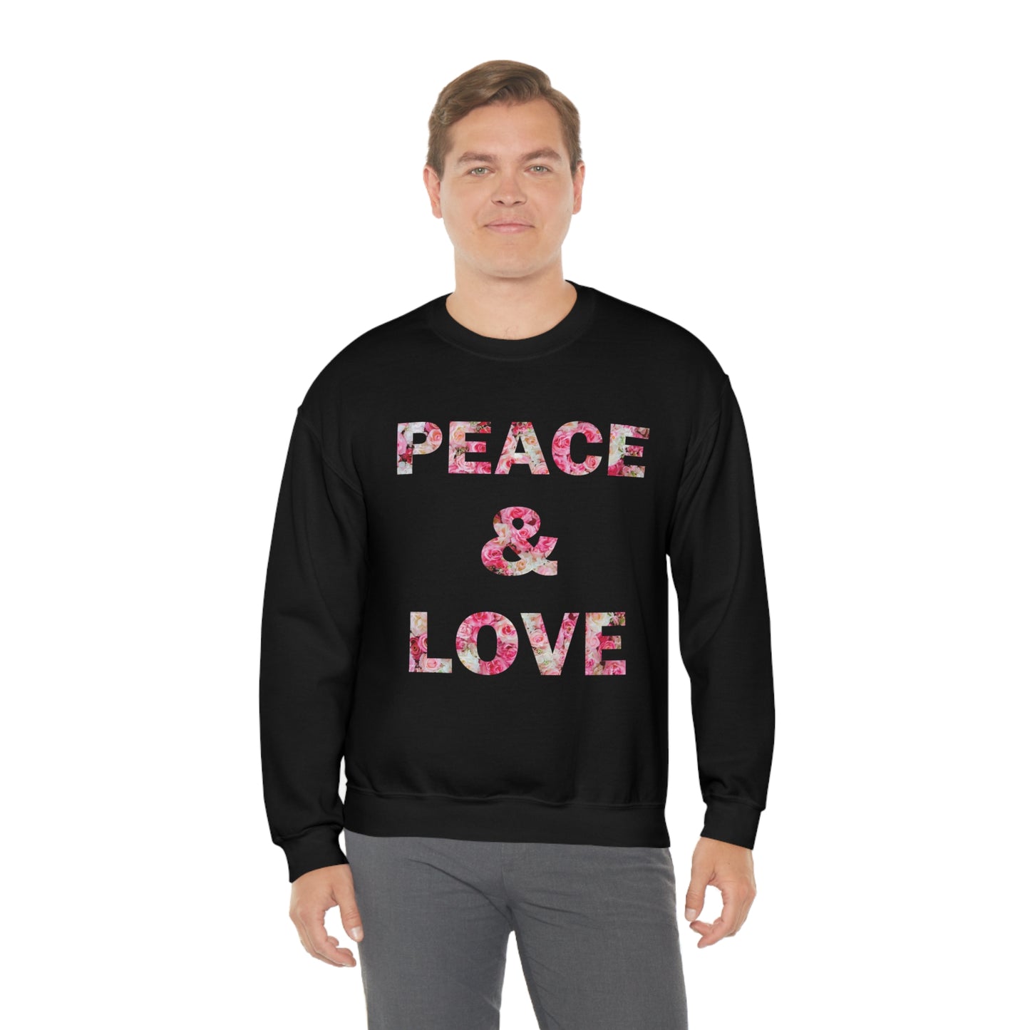 Peace & Love Crewneck Sweatshirt