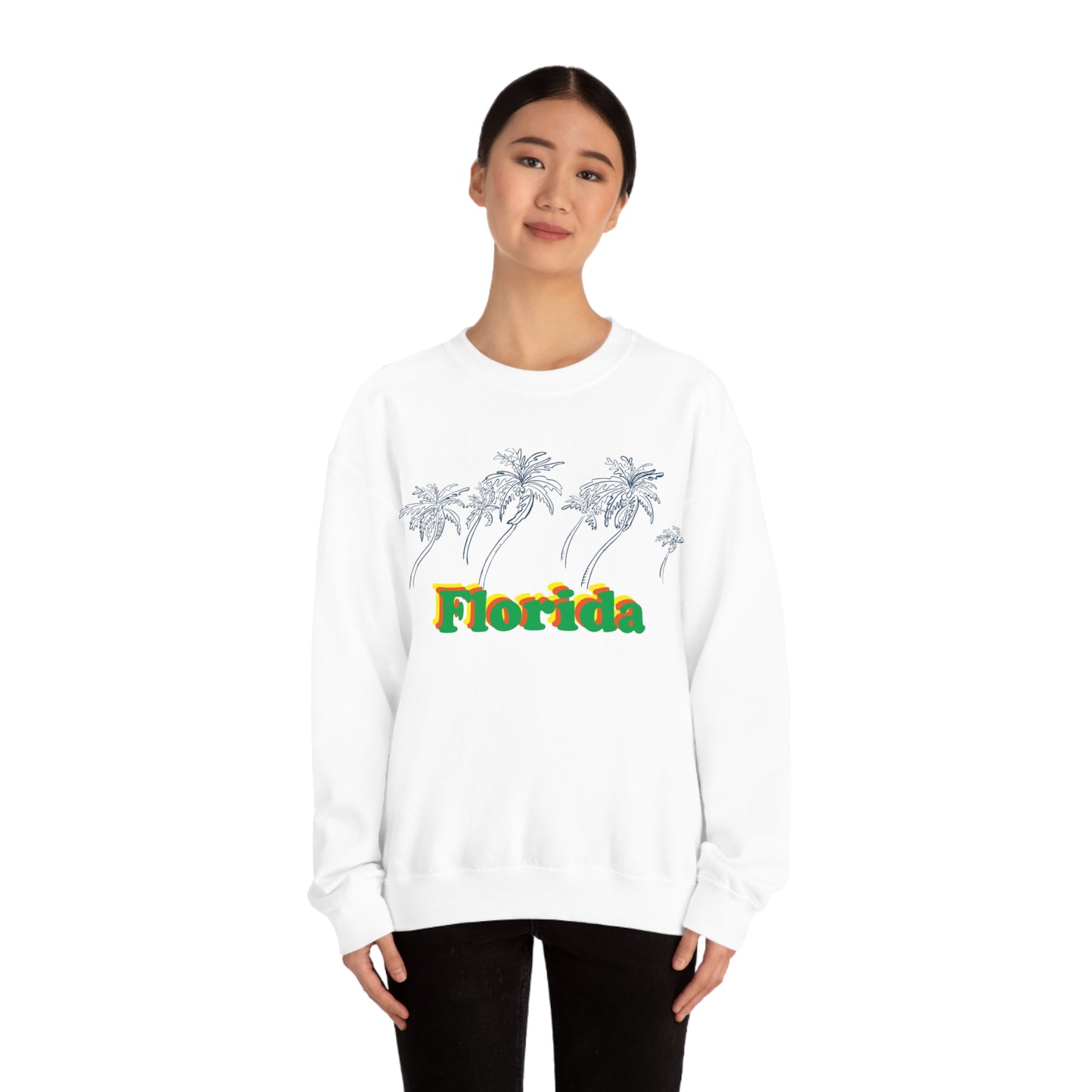 Florida Palm Tree Crewneck Sweatshirt