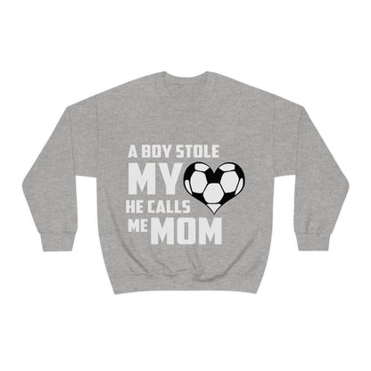 A boy stole my heart he calls me mom Crewneck Sweatshirt