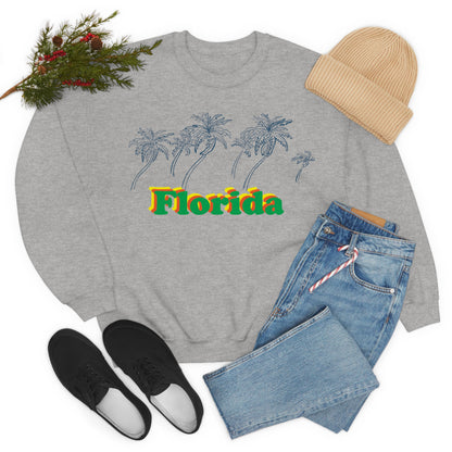 Florida Palm Tree Crewneck Sweatshirt