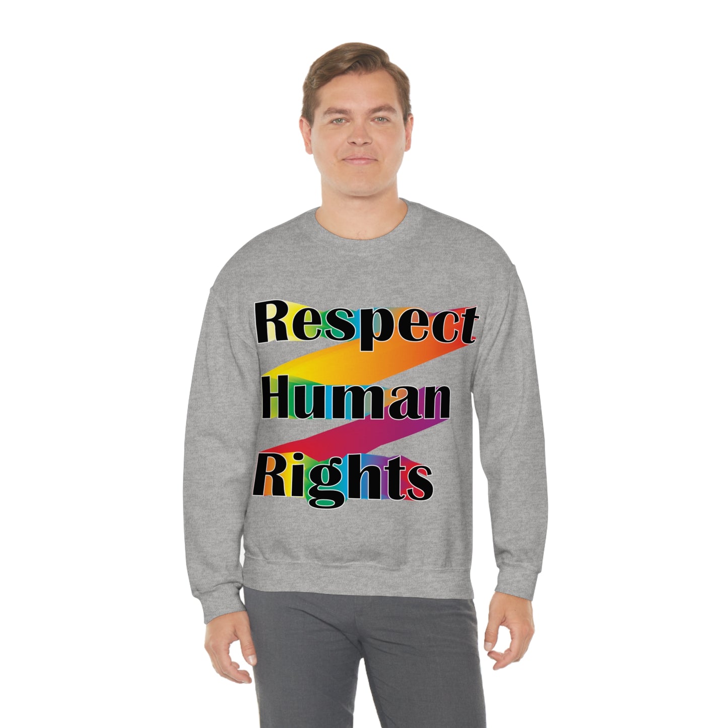 Respect Human Rights Crewneck Sweatshirt