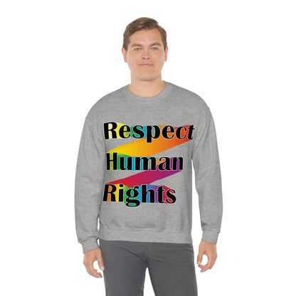 Respect Human Rights Crewneck Sweatshirt