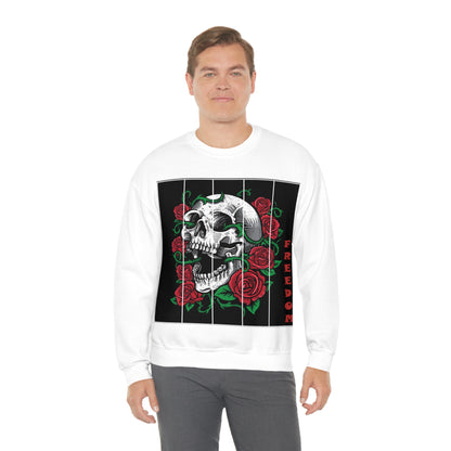 Freedom Death Roses Crewneck Sweatshirt