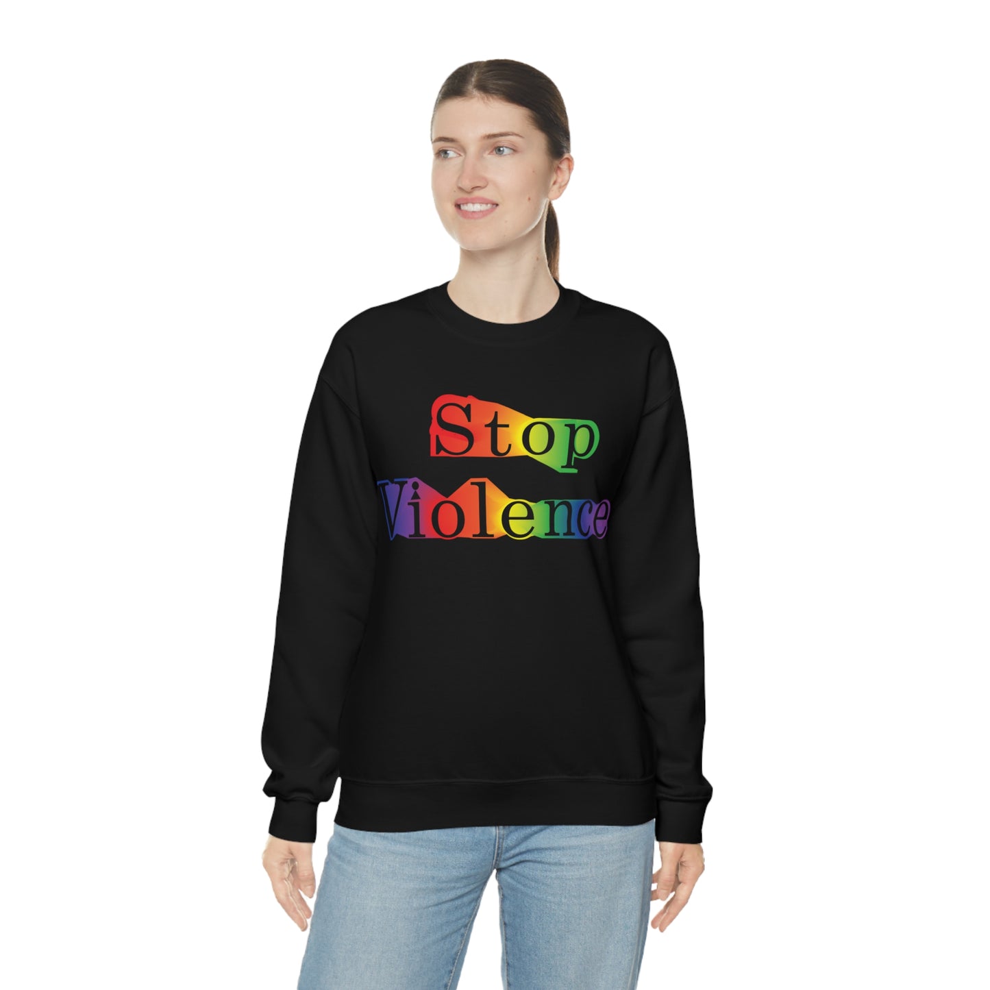 Stop Violence Crewneck Sweatshirt