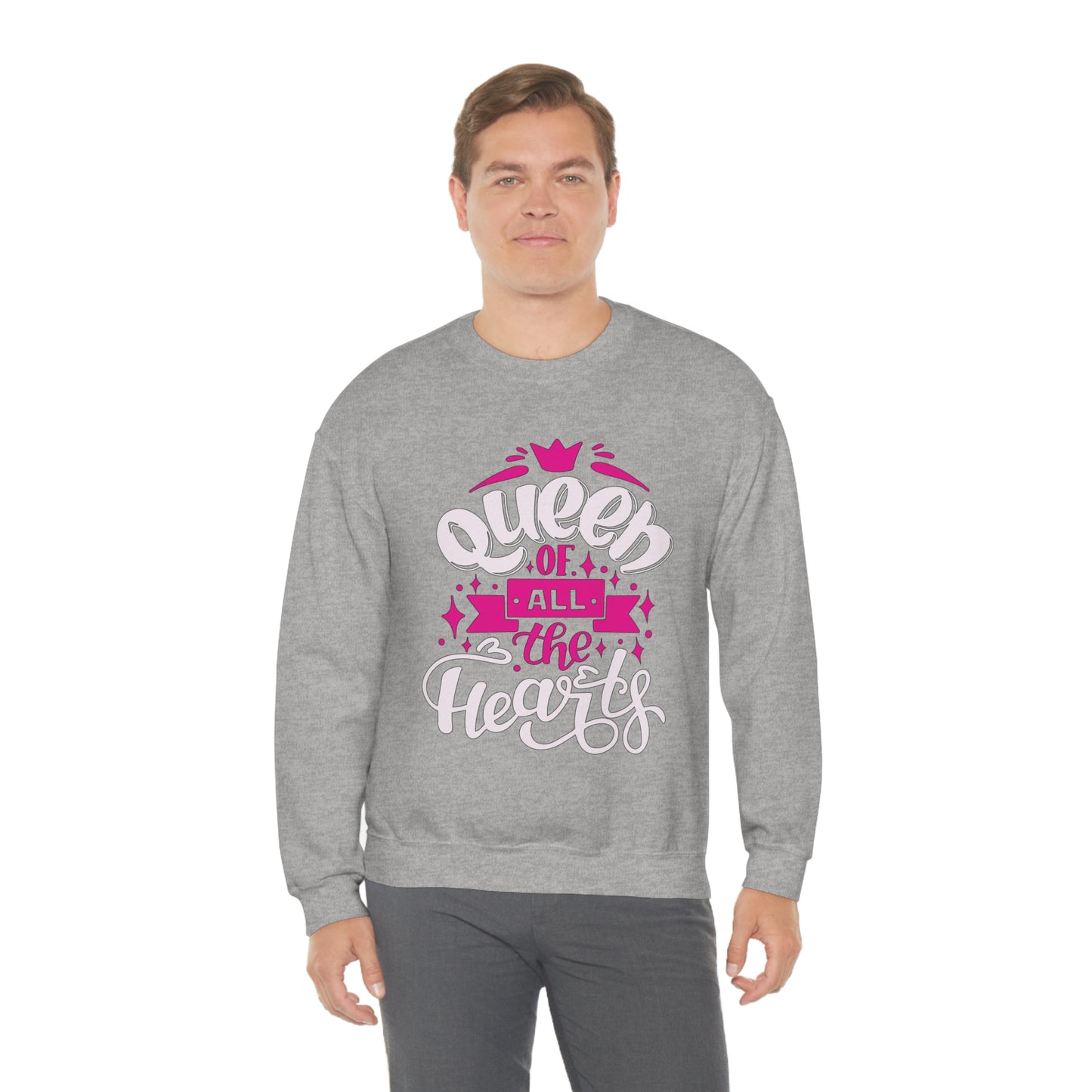 Queen of All The Hearts Crewneck Sweatshirt