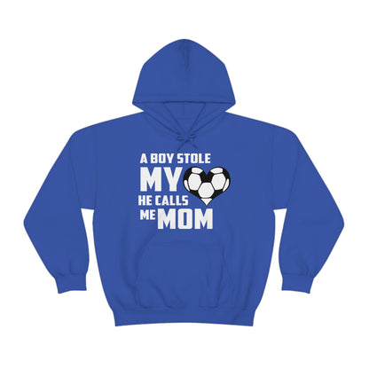 A boy stole my heart he calls me Mom Hoodie