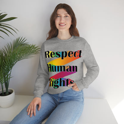 Respect Human Rights Crewneck Sweatshirt