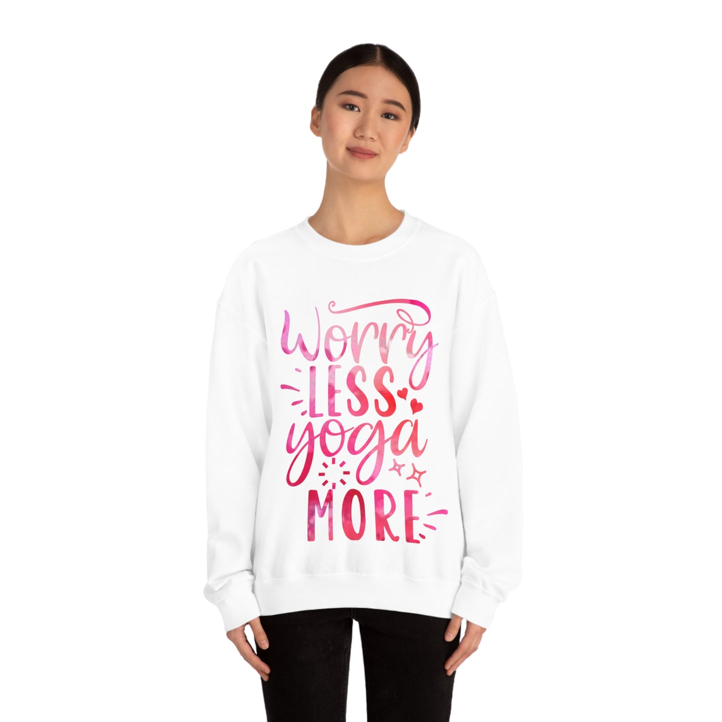 Worry Less Yoga More Crewneck Sweatshirt